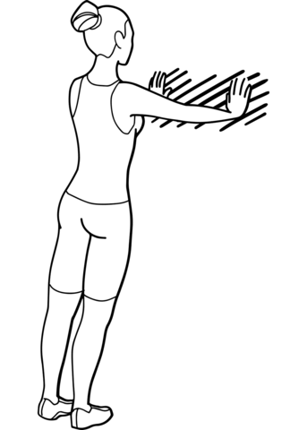 Woman Is Doing Exercise Coloring Page